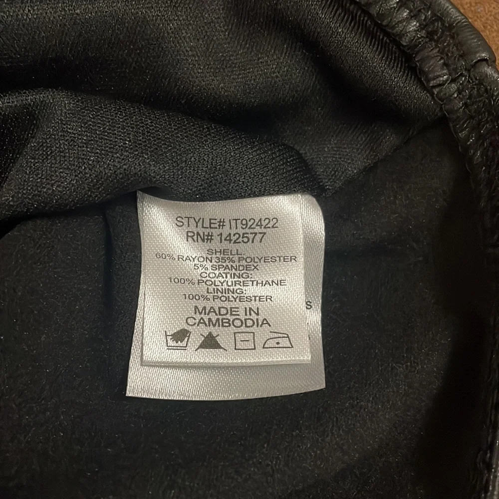 NWT Black Faux Leather Iris Bodysuit - Picture 10 of 12